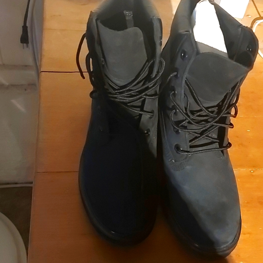 Timbaland Black Rebotl Platform Combat Boots/ Sz 8.5